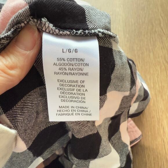 Mae Button Down PJ Dress Plaid - Picture 4 of 4